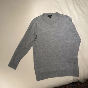 Grey crew neck sweater